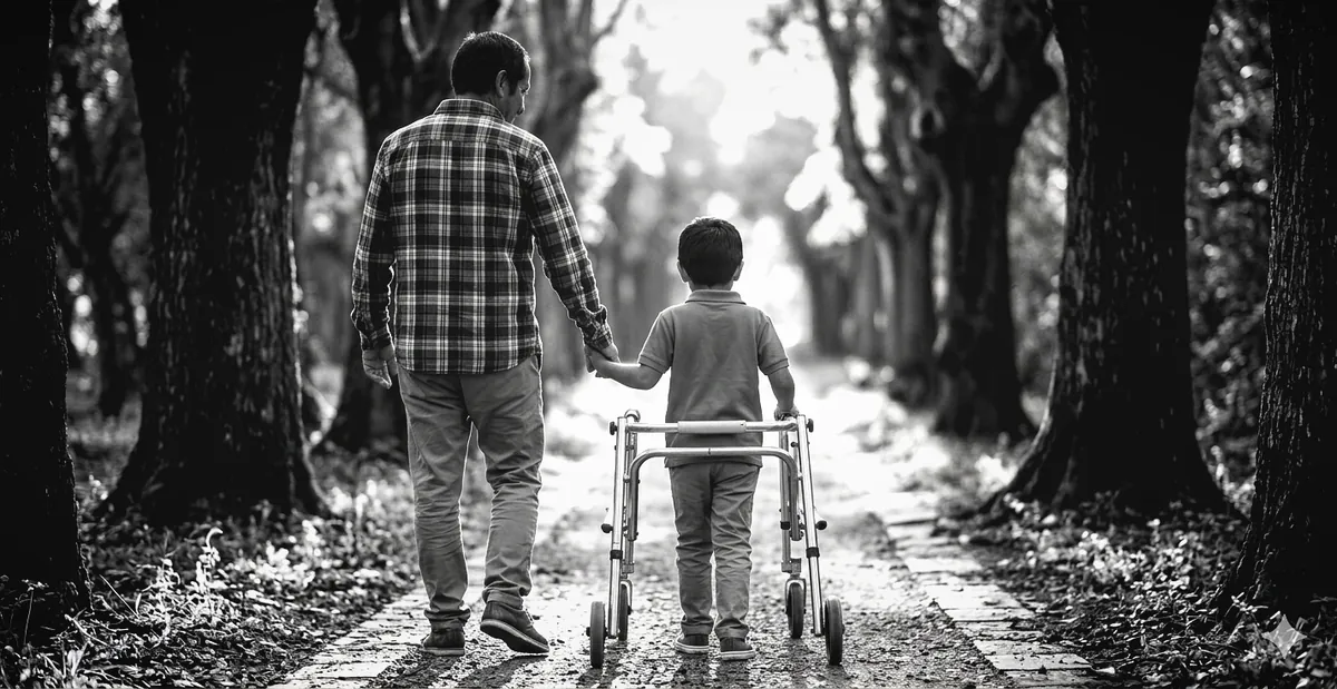 Oscar y David compartiendo un momento de conexión